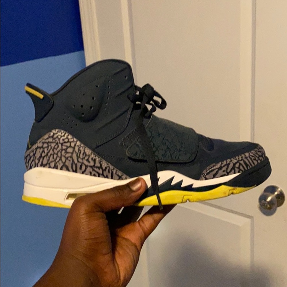 Green and blue Jordan’s